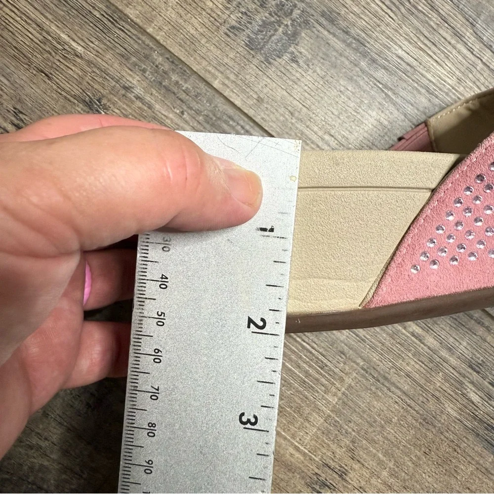 Vionic Dillon Shine Toe Post Sandal Blush Pink Women's - Picture 11 of 13